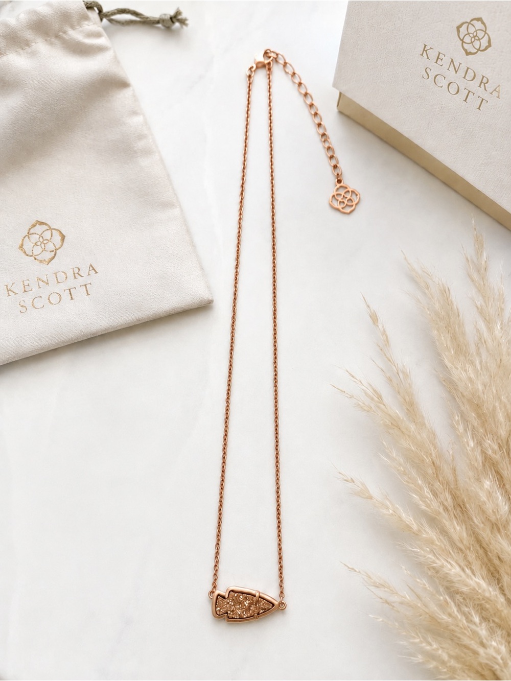 KENDRA SCOTT Kasey Rose Gold Drusy